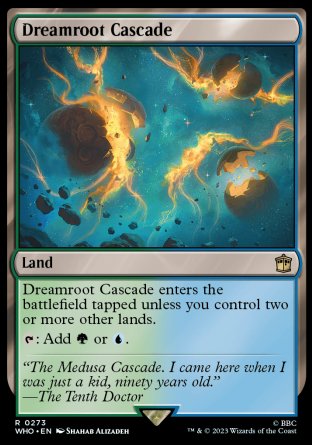 (273) Magic The Gathering Universes Beyond: Doctor Who Single: Dreamroot Cascade Holo Rare