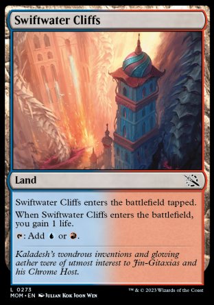 (273) Magic The Gathering March of the Machine Single: Swiftwater Cliffs Holo Common