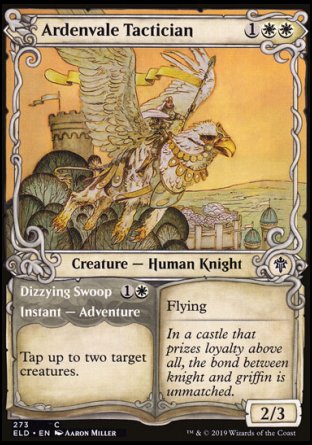 (273) Magic The Gathering Throne of Eldraine: Extras Single: Ardenvale Tactician // Dizzying Swoop  Common