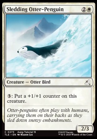 (273) Magic The Gathering Magic: The Gathering | Avatar: The Last Airbender: Eternal Single: Sledding Otter-Penguin (V.2)  Common