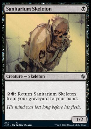 (273) Magic The Gathering Jumpstart Single: Sanitarium Skeleton  Common
