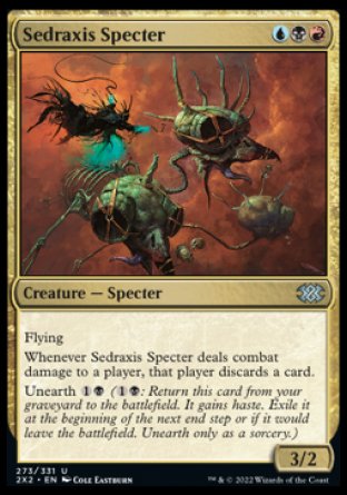 (273) Magic The Gathering Double Masters 2022 Single: Sedraxis Specter Holo Uncommon