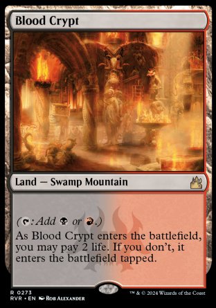 (273) Magic The Gathering Ravnica Remastered Single: Blood Crypt  Holo Rare