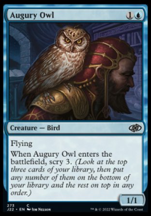 (273) Magic The Gathering Jumpstart 2022 Single: Augury Owl  Common