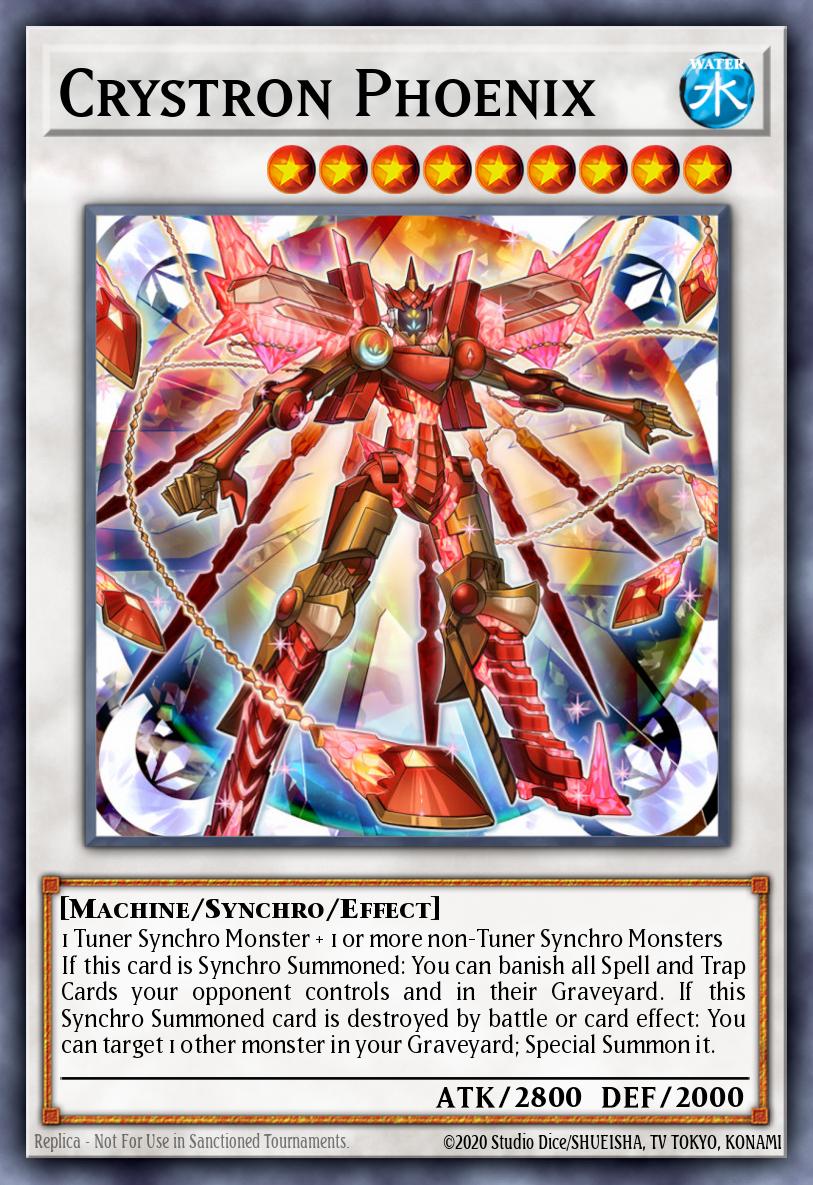 (058) YuGiOh TCG RA04: Quarter Century Stampede Single: Crystron Phoenix (V.1 - Super Rare)  Super Rare