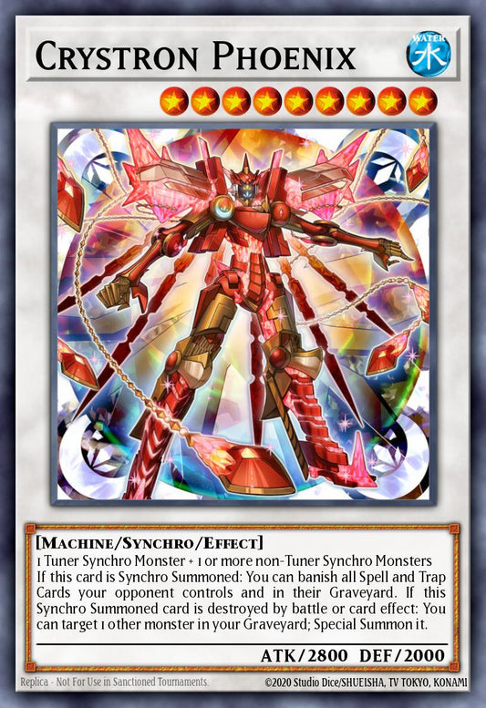 (058) YuGiOh TCG RA04: Quarter Century Stampede Single: Crystron Phoenix (V.2 - Ultra Rare)  Ultra Rare