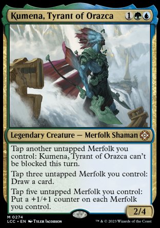 (274) Magic The Gathering Commander: The Lost Caverns of Ixalan Single: Kumena, Tyrant of Orazca  Mythic