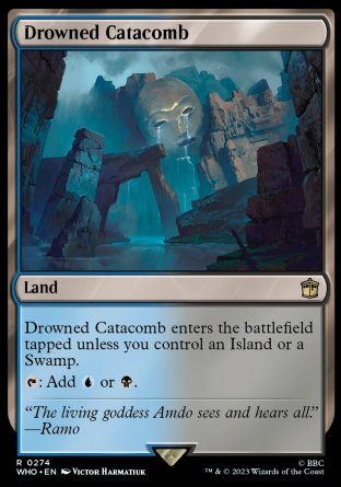 (274) Magic The Gathering Universes Beyond: Doctor Who Single: Drowned Catacomb  Rare