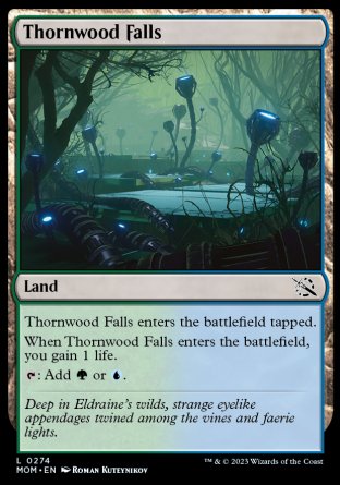(274) Magic The Gathering March of the Machine Single: Thornwood Falls  Common