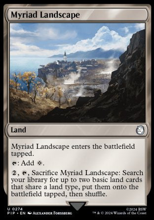 (274) Magic The Gathering Universes Beyond: Fallout Single: Myriad Landscape  Holo Uncommon