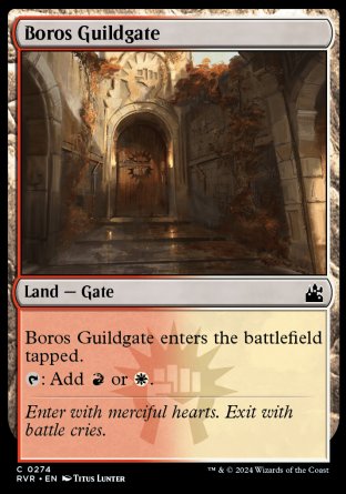 (274) Magic The Gathering Ravnica Remastered Single: Boros Guildgate  Holo Common
