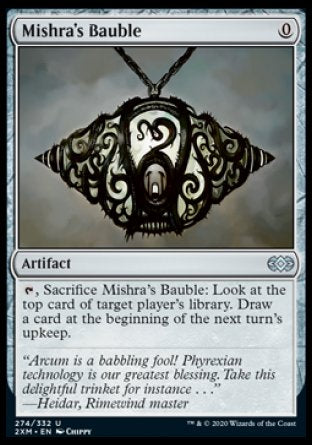 (274/332) Magic The Gathering Double Masters Single: Mishra's Bauble  Uncommon