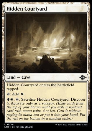 (274) Magic The Gathering The Lost Caverns of Ixalan Single: Hidden Courtyard  Land