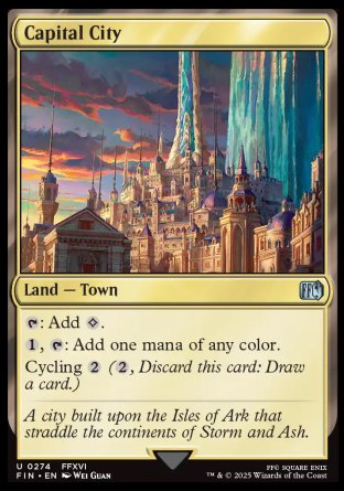 (274) Magic The Gathering Magic: The Gathering - FINAL FANTASY Single: Capital City Holo Uncommon