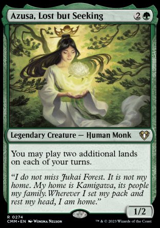 (274) Magic The Gathering Commander Masters Single: Azusa, Lost but Seeking Holo Rare