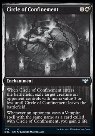 (274) Magic The Gathering Innistrad: Double Feature Single: Circle of Confinement  Uncommon