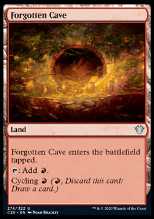 (274/322) Magic The Gathering Commander: Ikoria Single: Forgotten Cave  Uncommon