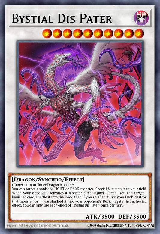(084) YuGiOh TCG MP24: 25th Anniversary Tin: Dueling Mirrors Single: Bystial Dis Pater  Secret Rare