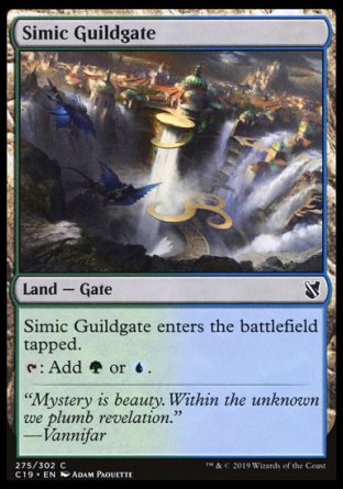 (275) Magic The Gathering Commander 2019 Single: Simic Guildgate  Common