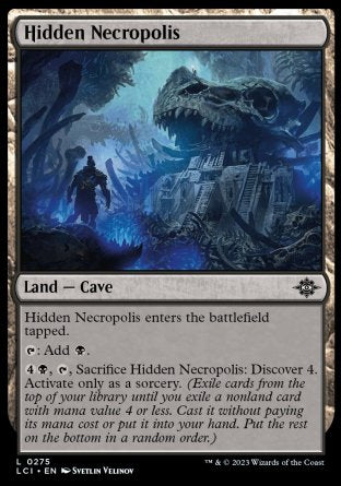 (275) Magic The Gathering The Lost Caverns of Ixalan Single: Hidden Necropolis Holo Land