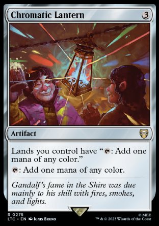 (275) Magic The Gathering Commander: The Lord of the Rings: Tales of Middle-earth Single: Chromatic Lantern  Rare