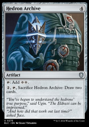 (275) Magic The Gathering Commander: Bloomburrow Single: Hedron Archive  Uncommon
