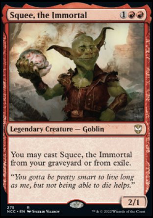 (275) Magic The Gathering Commander: Streets of New Capenna Single: Squee, the Immortal  Rare