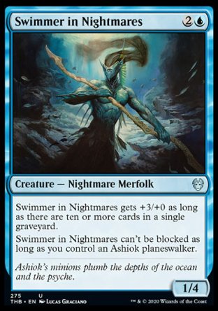 (275) Magic The Gathering Theros Beyond Death: Extras Single: Swimmer in Nightmares  Uncommon