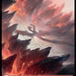 (275) Magic The Gathering Tarkir: Dragonstorm Single: Mountain (V.1) Holo Land