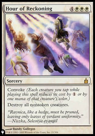 (021) Magic The Gathering The List Single: Hour of Reckoning  Rare