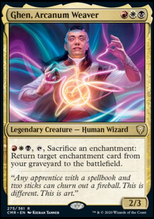 (275/361) Magic The Gathering Commander Legends Single: Ghen, Arcanum Weaver  Rare