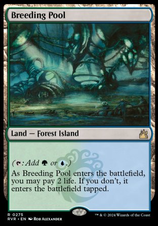 (275) Magic The Gathering Ravnica Remastered Single: Breeding Pool  Rare