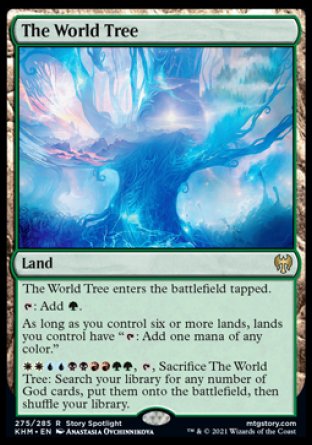 (275) Magic The Gathering Kaldheim: Promos Single: The World Tree (V.2) Holo Rare