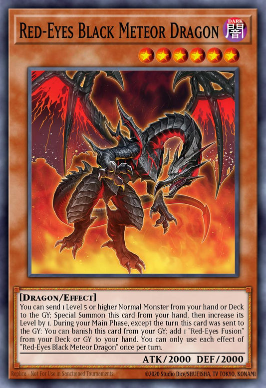 (107) YuGiOh TCG MP24: 25th Anniversary Tin: Dueling Mirrors Single: Red-Eyes Black Meteor Dragon  Secret Rare