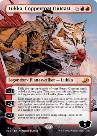 (276) Magic The Gathering Ikoria: Lair of Behemoths: Extras Single: Lukka, Coppercoat Outcast Holo Mythic