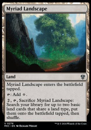 (276) Magic The Gathering Commander: Murders at Karlov Manor Single: Myriad Landscape  Uncommon