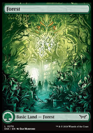 (276) Magic The Gathering Duskmourn: House of Horror Single: Forest  Land