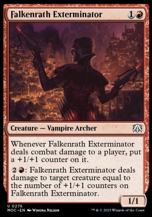 (276) Magic The Gathering Commander: March of the Machine Single: Falkenrath Exterminator  Uncommon