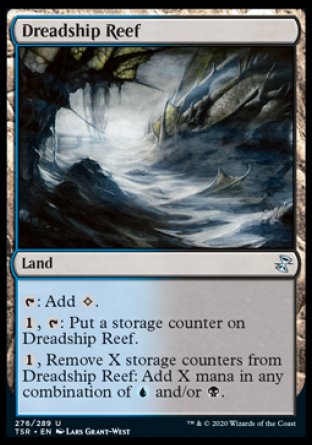 (276/289) Magic The Gathering Time Spiral Remastered Single: Dreadship Reef Holo Uncommon