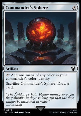 (276) Magic The Gathering Commander: The Lord of the Rings: Tales of Middle-earth Single: Commander's Sphere  Common
