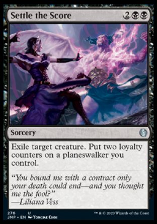 (276) Magic The Gathering Jumpstart Single: Settle the Score  Uncommon