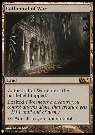 (221) Magic The Gathering The List Single: Cathedral of War  Rare