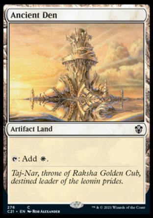 (276) Magic The Gathering Commander: Strixhaven Single: Ancient Den  Common