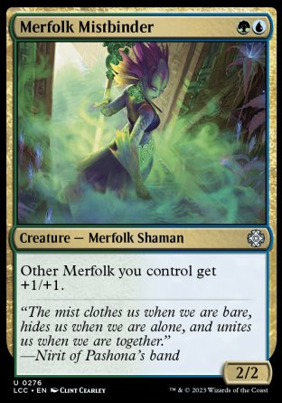 (276) Magic The Gathering Commander: The Lost Caverns of Ixalan Single: Merfolk Mistbinder  Uncommon