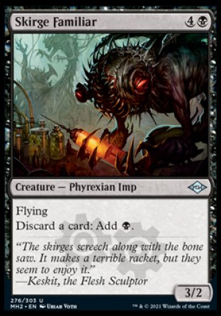 (276) Magic The Gathering Modern Horizons 2 Single: Skirge Familiar (V.1) Holo Uncommon