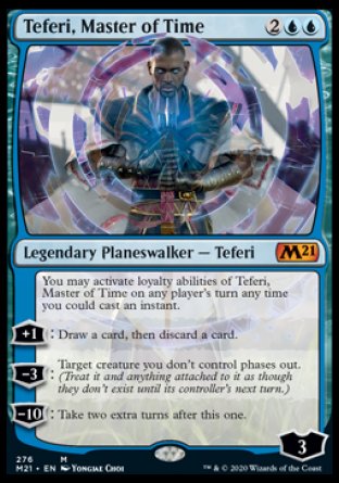 (276) Magic The Gathering Core 2021: Extras Single: Teferi, Master of Time (V.2)  Mythic