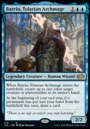 (276) Magic The Gathering Jumpstart 2022 Single: Barrin, Tolarian Archmage  Rare
