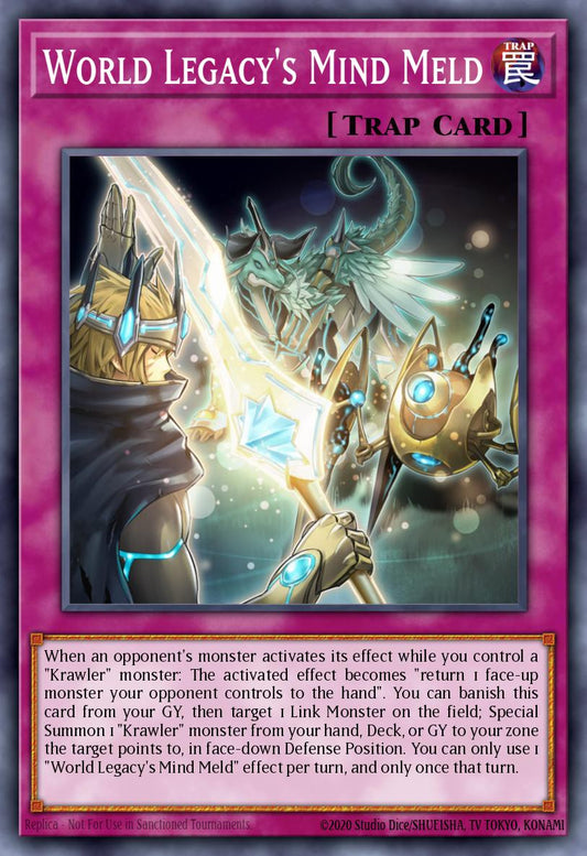 (131) YuGiOh TCG MP19: 2019 Gold Sarcophagus Tin Mega Pack Single: World Legacy's Mind Meld  Common