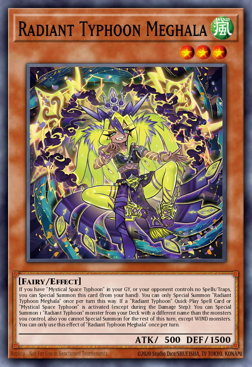 (012) YuGiOh TCG DOOD: Doom of Dimensions Single: Radiant Typhoon Meghala  Super Rare