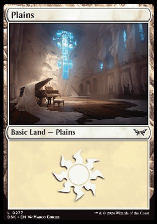 (277) Magic The Gathering Duskmourn: House of Horror Single: Plains (V.1) Holo Land